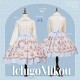 Strawberry Witch Rabbit In The Rose Garden Skirt, JSK and One Piece(Full Payment Without Shipping)